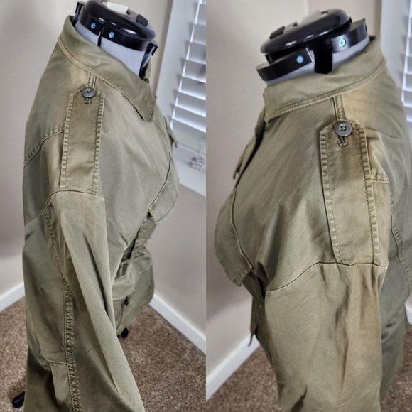 Joie NWT Olive Green Jenita Utility Jacket Size L NWT - Picture 9 of 16